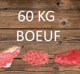 25.- le kilo – 60 kg boeuf